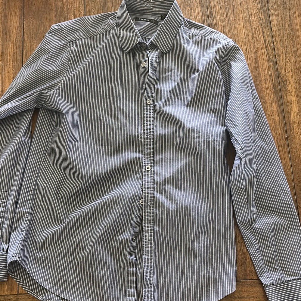 Men's Blue Striped Shirt